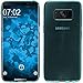 Produktbild PhoneNatic Case kompatibel mit Samsung Galaxy S8 Plus - türkis Silikon Hülle transparent + Flexible Folie