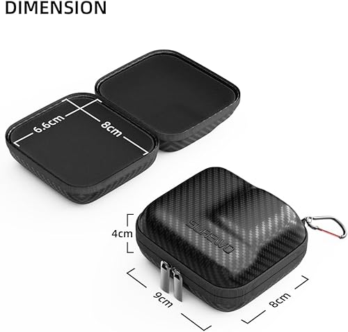 Miniatura 6 de SUREWO - Funda de transporte rígida para GoPro Hero 11, funda de transporte portátil de viaje para GoPro Hero 10987654, DJI Osmo Action 2, AKASO,