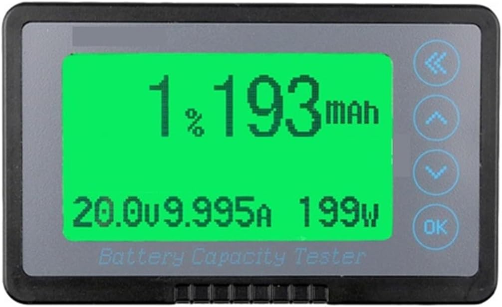 Big Screen 50A Battery Capacity Tester Coulomb Battery Meter DC Display Dedicated for RV/Electric Car