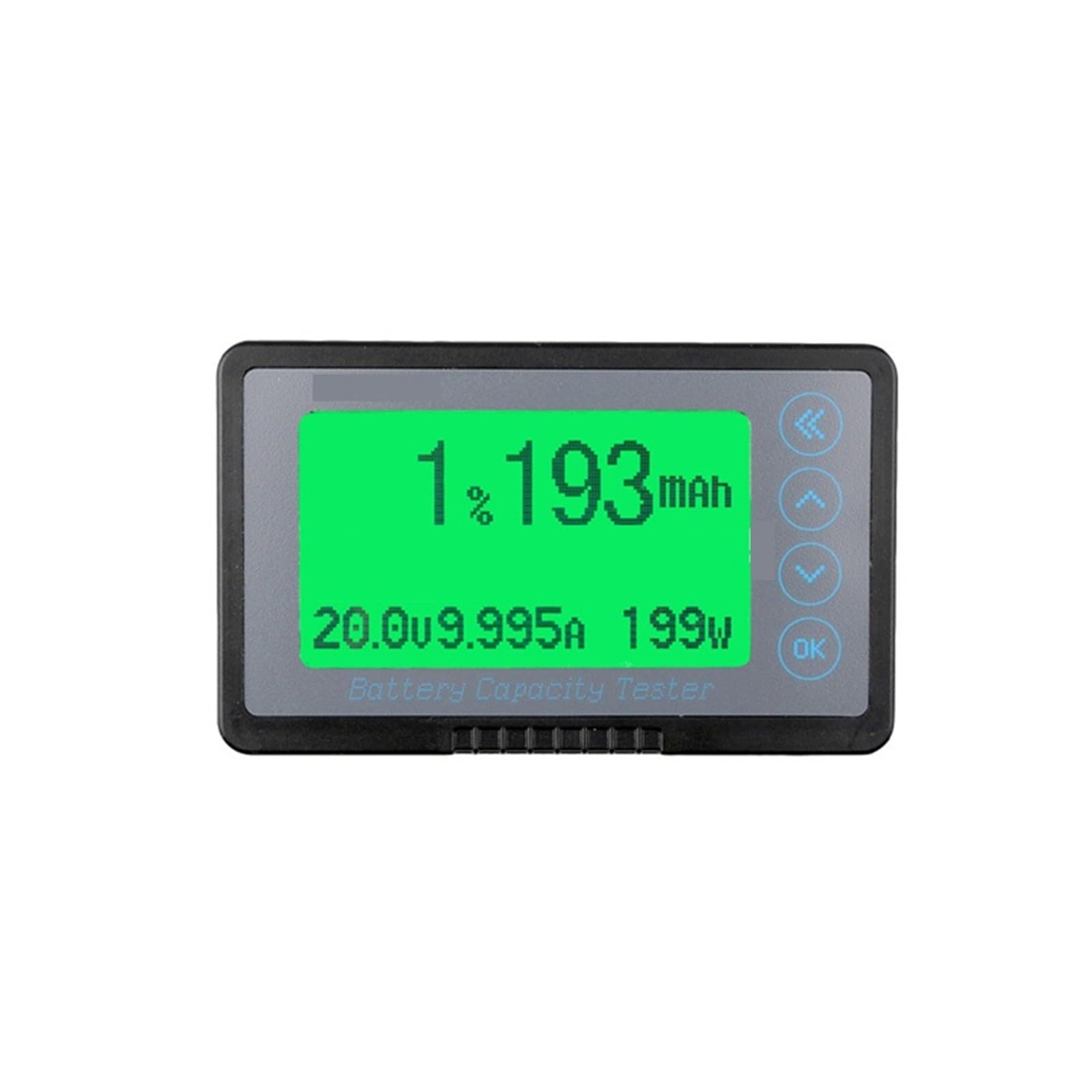 Pantalla Grande 50A Probador de Capacidad batería Coulomb Medidor CC dedicada for RV/Coche eléctrico Lecturas Claras