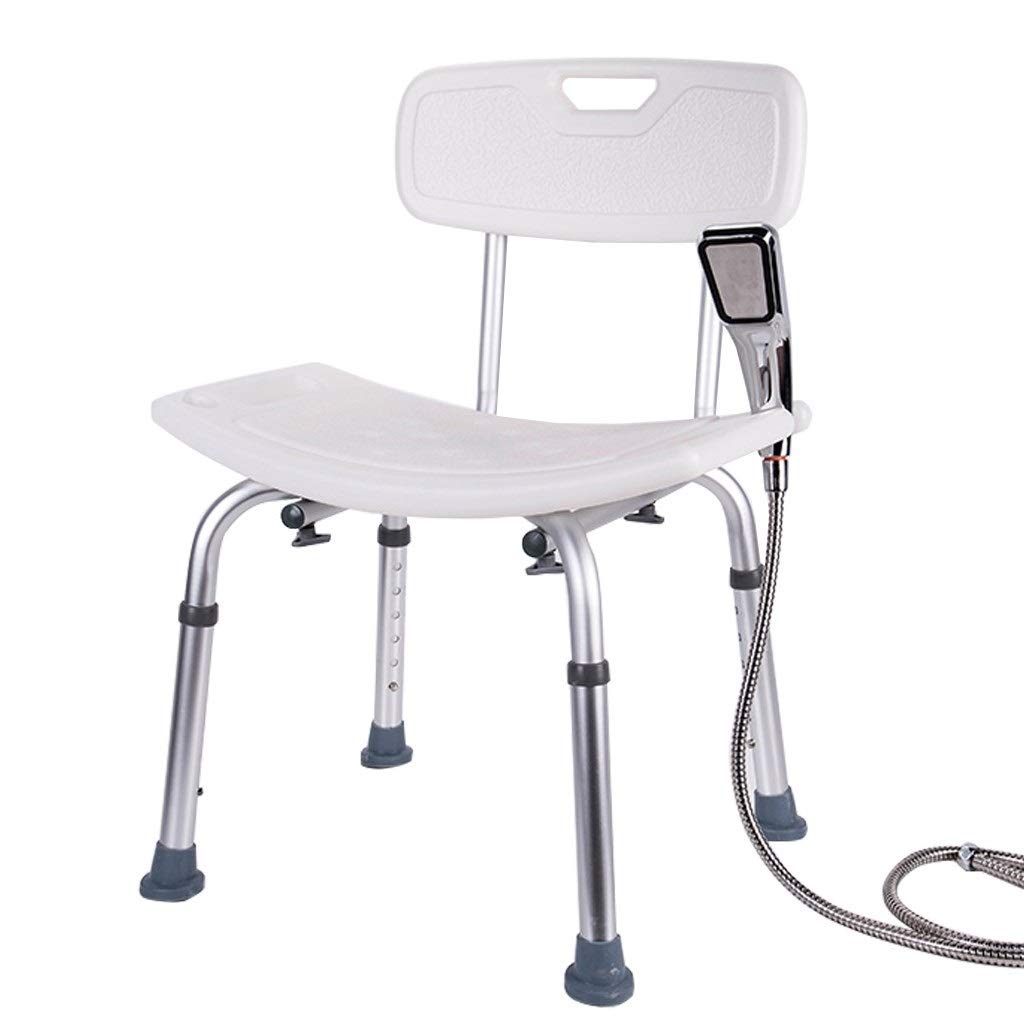 Sillas de ducha de la economía y de heces for los ancianos o discapacitados con Volver - ajustable asiento for la ducha, bariátrica Calificación del baño de asiento for los usuarios de mayor tamaño, B