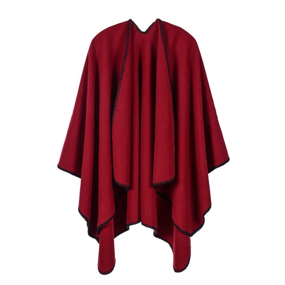 Écharpe super épaisse femme : grand plaid et châle d'hiver couleur unie