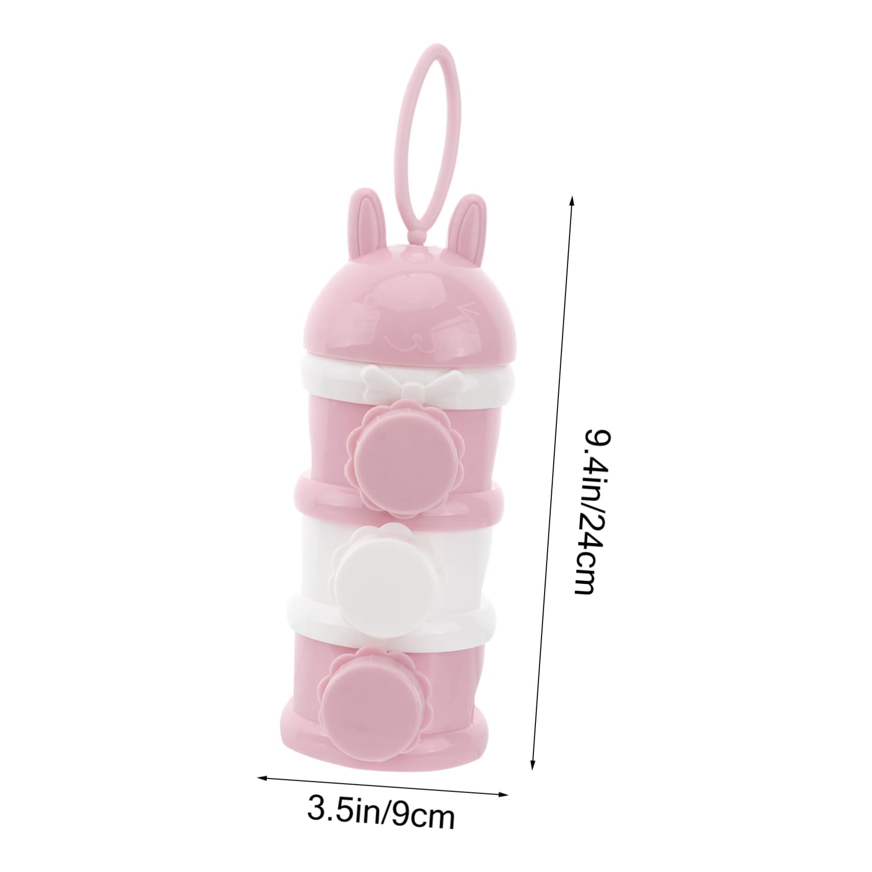 HANABASS Milk Powder Case Portable Formula Box with Funnel Outlet Lightweight Ergonomic Design for Outdoor Use Keeps Food