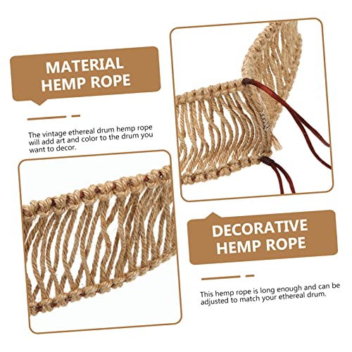 Cuerda decorativa tejida para tambor etéreo cuerda protectora práctica miniatura 6