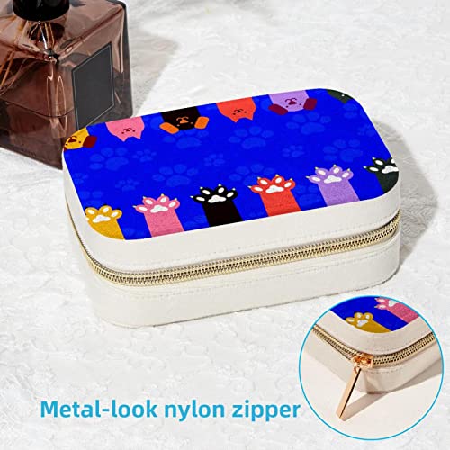 Boîte à bijoux de voyage en forme de patte mignonne pour week-end et vacances - 7