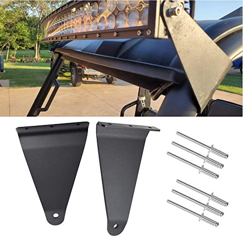 Samman Upper Roof Windshield Pro-fit Cage Mounting Brackets Compatible with Polaris Ranger 570 900 1000 XP Full Size 50  Curved Light Bar Mounting Bracket