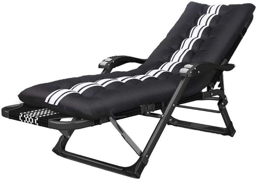 WOTZOV Lightweight And Portable Sun Lounger Chair For Garden, Beach, And Camping With Adjustable Headrest For Garden, Patio, And Office Comfortable Zero-Recliner Sun Lounger Chair