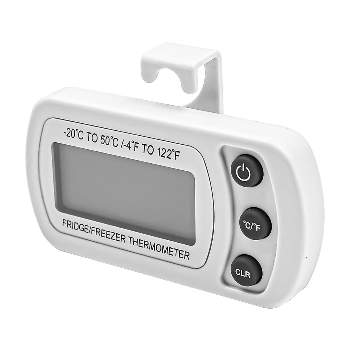 Alnicov Termometro Digitale Per Frigorifero E Congelatore - Impermeabile IPX3, Ampio Schermo LCD, Con Magnete E Gancio