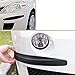 Youngine Universal Car Front Rear Corner Bumper Guard Protector Carbon Fiber Anti-Collision Strip Sticker Anti-rub Edge Lip (Black)