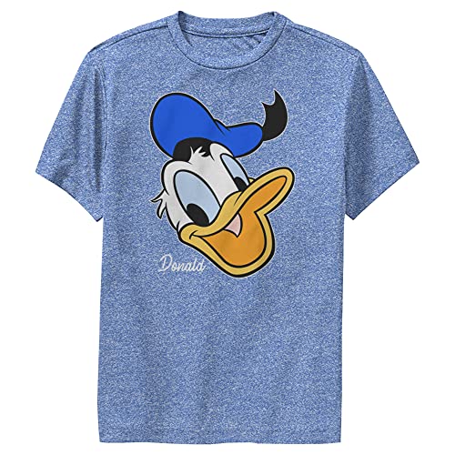 T-shirt performance Donald Disney pour garçon bleu chiné taille YS