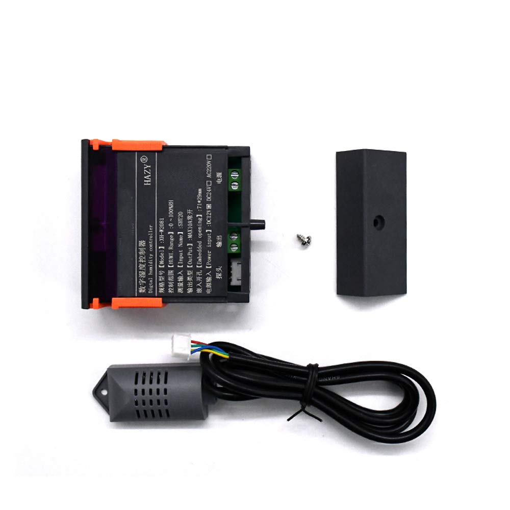 Contrôleur d'humidité haute précision 12 V - Sonde d'humidité intégrée 0,1 % RH