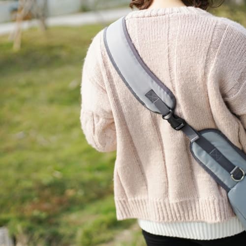 Bolsa bandolera para mascotas pequeñas y cachorros con correa acolchada Outanaya 7