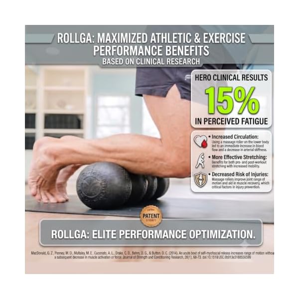 Rollga PRO - High Density Foam Roller for Exercise & Back Pain, 18 inches - Image 5