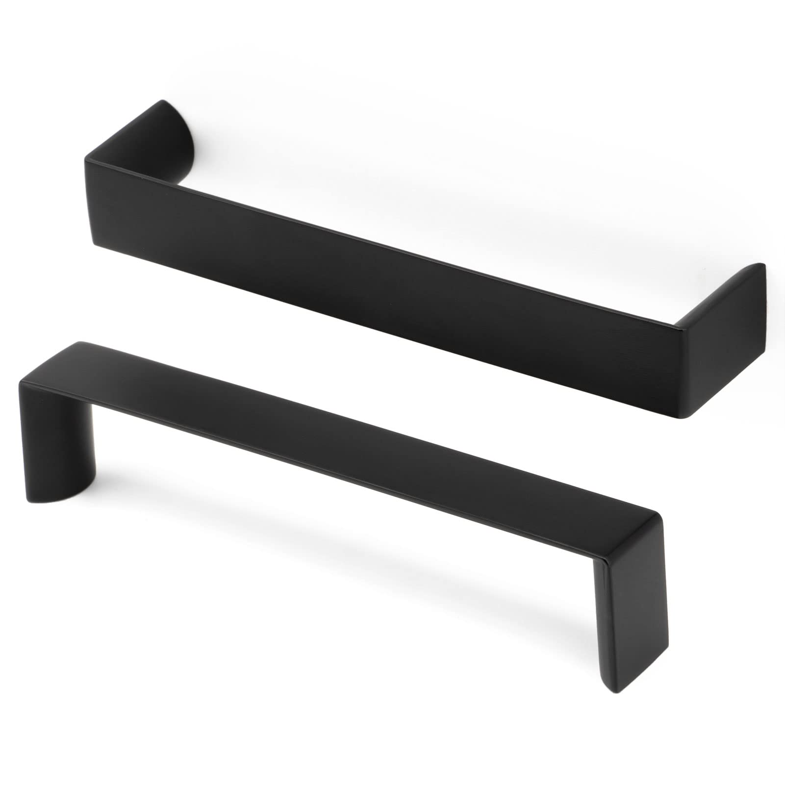 10 Pack 5 Inch Matte Black Cabinet Pulls Black Cabinet Handles Black Hardware for Kitchen Cabinets 1648 Drawer Bedroom Dresser Bathroom Vanity Cupboard