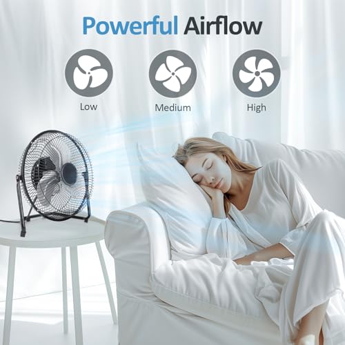 Beestar BS-M09 Floor Fan,3-Speed Portable Metal Fan thumb #1