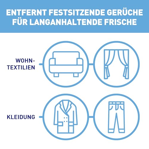 Sagrotan Hygiene-Textilerfrischer Frische Wäsche – Entfernt festsitzende Gerüche & geruchsbildende Bakterien – Für Kleidung & Wohntextilien – 3 x 500 ml