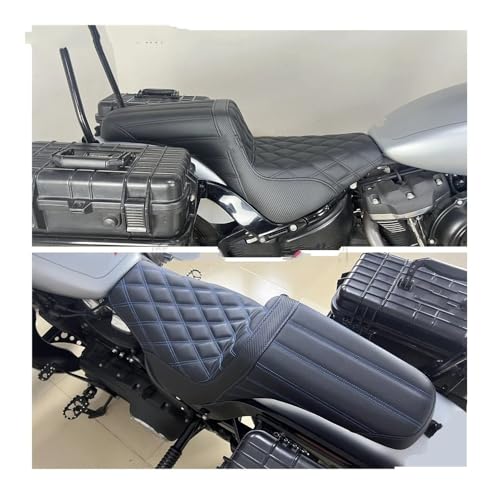Siège de moto complet avec coussin conducteur et passager Softail