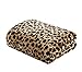 MERRYLIFE Leopard Throw Blanket Decorative Fleece Throw | Ultra-Plush Colorful Oversized | Couch Blanket Travel Lap | Large Size(60