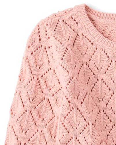 Image of The Children's Place Girls' Long Sleeve Crew Neck Pullover Sweater