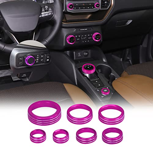 Savadicar CKT02 Billet Aluminum Control Knob Covers For 2021-2023 Ford Bronco Sport - Green Interior Trim