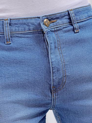 Image of The Indian Garage Co Men Slim Fit Solid Mid-Rise Jeans