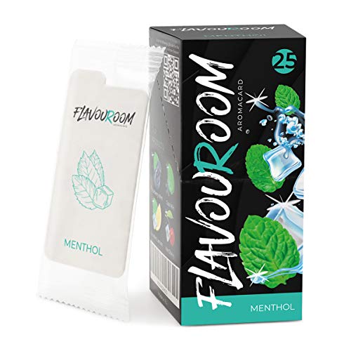Flavouroom - Set Premium de 25 cartes mentholées | Carte mentholée pour un goût unique | Carte mentholée avec boîte pour conserver la carte aromatique Cover