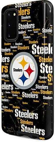Skinit Pro Phone Case Compatible with Galaxy S20 - Officially Licensed NFL Pittsburgh Steelers Black Blast Design