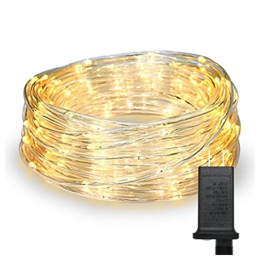 200 LED -rör utanför - ljusrör utanför 10m varmvitt med timer | Fairy lights Julbelysning vattentät | LED -ljusslang utanför 10m & inuti | Ljusrör Utomhus ljusrör
