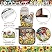Leinuosen 6 Rooster Sunflower Farmhouse Kitchen Decor Dish Towels Oven Mitts and Pot Holders Sets Chicken Kitchen Towels Absorbent Decorative Accessories for Cooking Baking Grilling