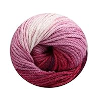 5 x 100 g Batik wolbijen 500 gram wol met kleurverloop meerkleurige breiwol haakwol (5050 bruin bessen roze