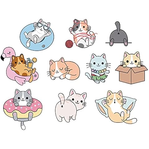 SUPERDANT Cat Pattern Wall Stickers Set Cover