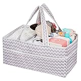 ⭐ 100% SICHERES MATERIAL: Wenn Sie Ihrem Kind ein gesundes Wachstumsumfeld bieten möchten, beginnen Sie mit dem Organizer für Pflegeprodukte! Es besteht aus hochwertigem Oxford-Stoff, der den Sicherheitsgrundsätzen absolut entspricht. Das elegante Weiß und Grau passen nicht nur zum neutralen Design, sondern auch zu jeder unserer Wohnaccessoires.