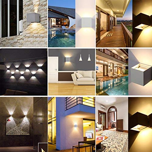 6W 12W Mur LED Lampe Porche Intérieur Chambre Applique Couloir Balcon Lampe En Aluminium Chaud/blanc Lumière Chevet Décoration Lampe