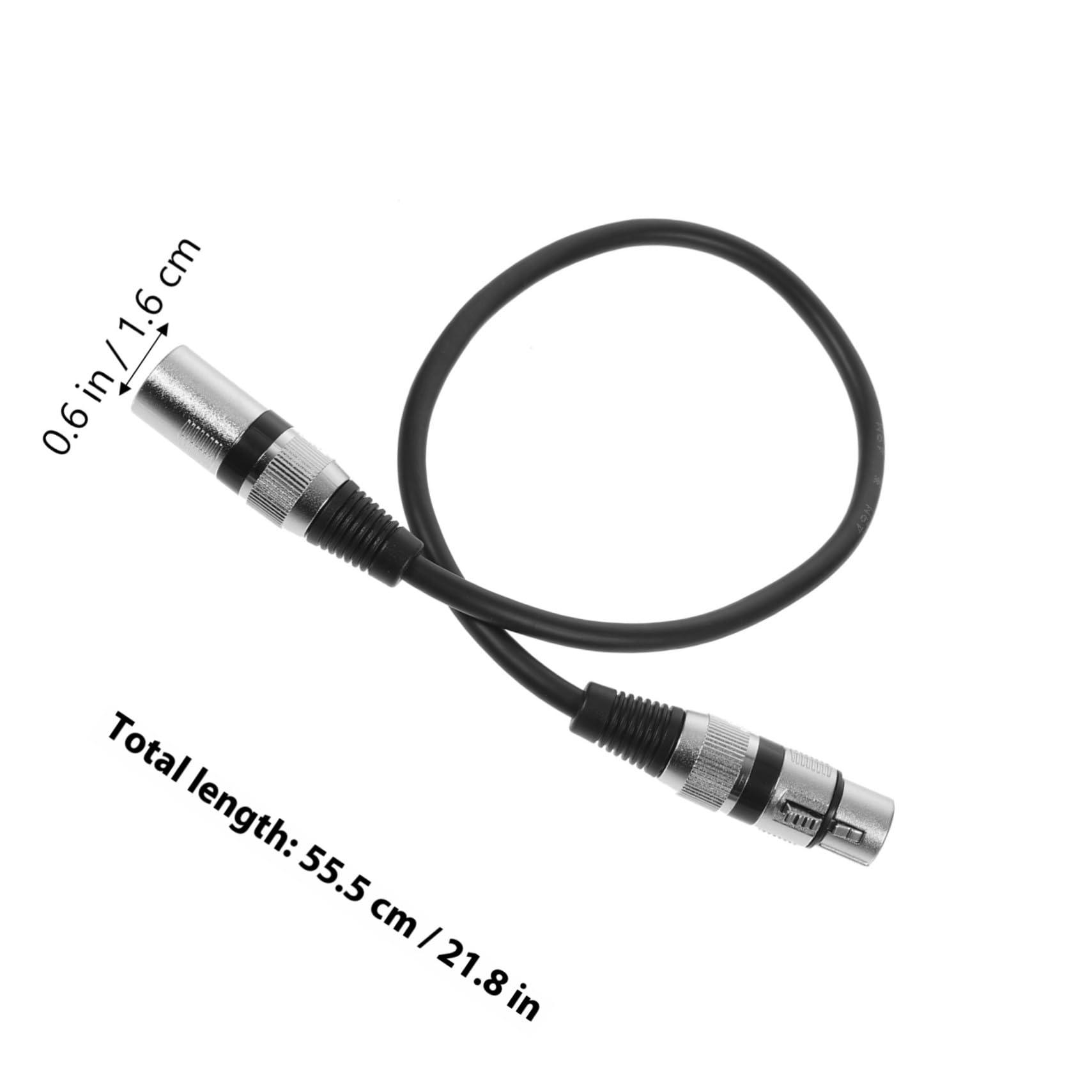 POPETPOP Set 6 Cavi Xlr Maschio-femmina per Microfono da 0,5 M in Rame senza Ossigeno, 3 Pin, Adatti per Dispositivi Audio e Sistemi Ktv, Design Elegante e Facile Portabilità