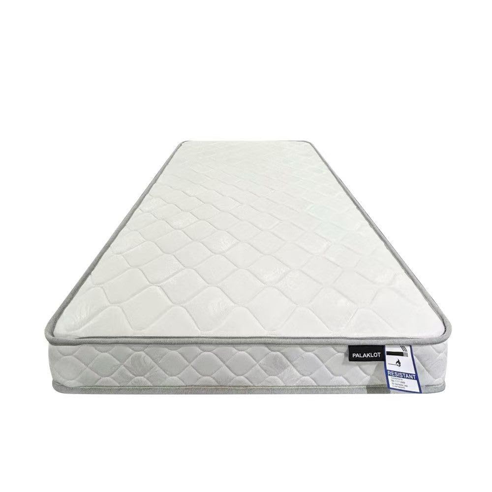 PALAKLOT Bonnell Spring Mattress – Single Double King Super King – 15cm Medium Firm Coil Support – UK Foam & Fibre – Rolled Pack – Orthopaedic Bed Mattress (King (150x200x16cm))