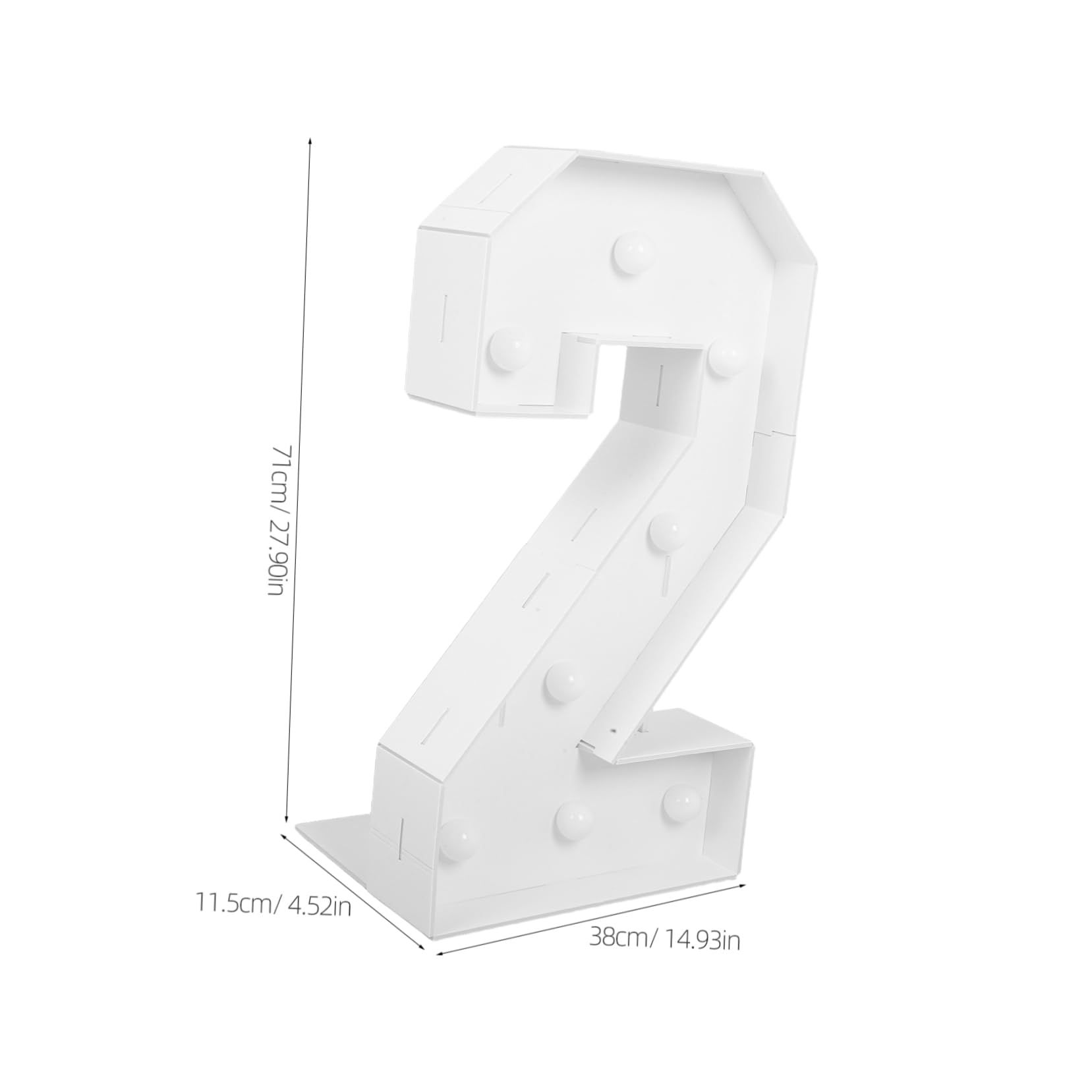 Cabilock 1 Juego De Números Iluminados LED Para Cumpleaños, Alto Brillo, Fácil Instalación, Números De Casa Iluminados Para Fiestas Infantiles Y Reuniones Familiares.