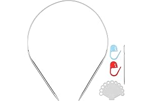 Durable Stainless Steel Circular Knitting Size 8 (5mm)