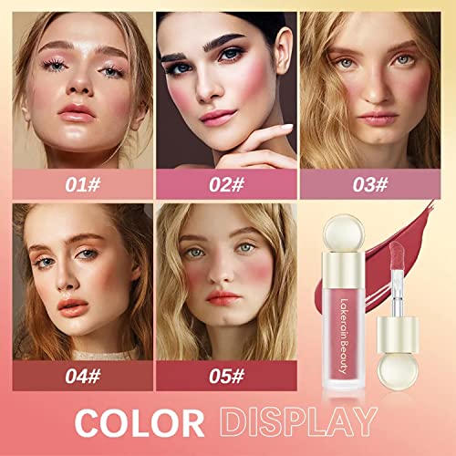 Liquid Blush Makeup，Soft Cream Liquid Blush Makeup Wand,Matte Creamy Blush For Cheeks,Cream Liquid Blush, Natural-Looking, Smudge Proof, Long Lasting, Blendable Blush Stick Cosmetics (#1) #TOP3