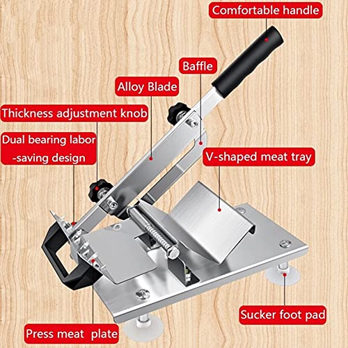 Manueller Fleischschneider Haushaltsanleitung Slicer Fleisch Schneidemaschine Gemüsearmton Rolls Cutter Slicing Maker… – Bild 6