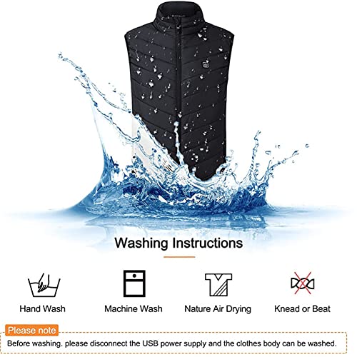 Ropa de calefacción ajustable MFXI con chaleco térmico USB unisex 4