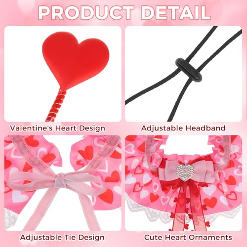 Set Disfraz Valentine para Perros Pequeños y Medianos miniatura 3