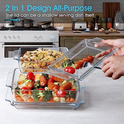 Snapklik.com : NUTRIUPS Rectangular Glass Casserole Dish