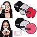 Produktbild 6 Stck iederverwendbare Makeupentferner-Pads baumwolle Waschbar Gesichtsreinigungs-Quaste mit Haarband für Frauen und Mädchen