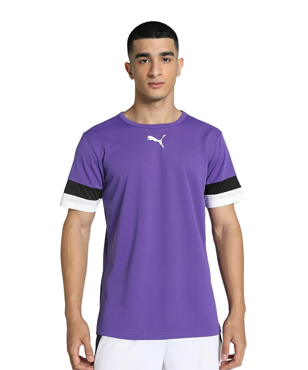 PUMA teamRISE Trikot Herren – lila, schwarz, weiß (XXXL)