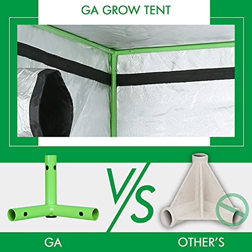 Ga Grow Tent 48X48X80 4X4 Reflective Mylar Hydroponic Grow Tent With Observation Window And Waterproof Floor Tray For Indoor Plant Growing (48X48X80) #TOP7