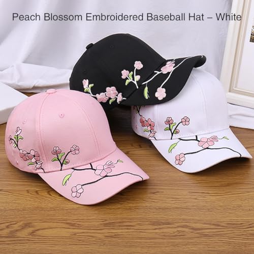 Sombrero deportivo bordado floral ajustable para mujer miniatura 4