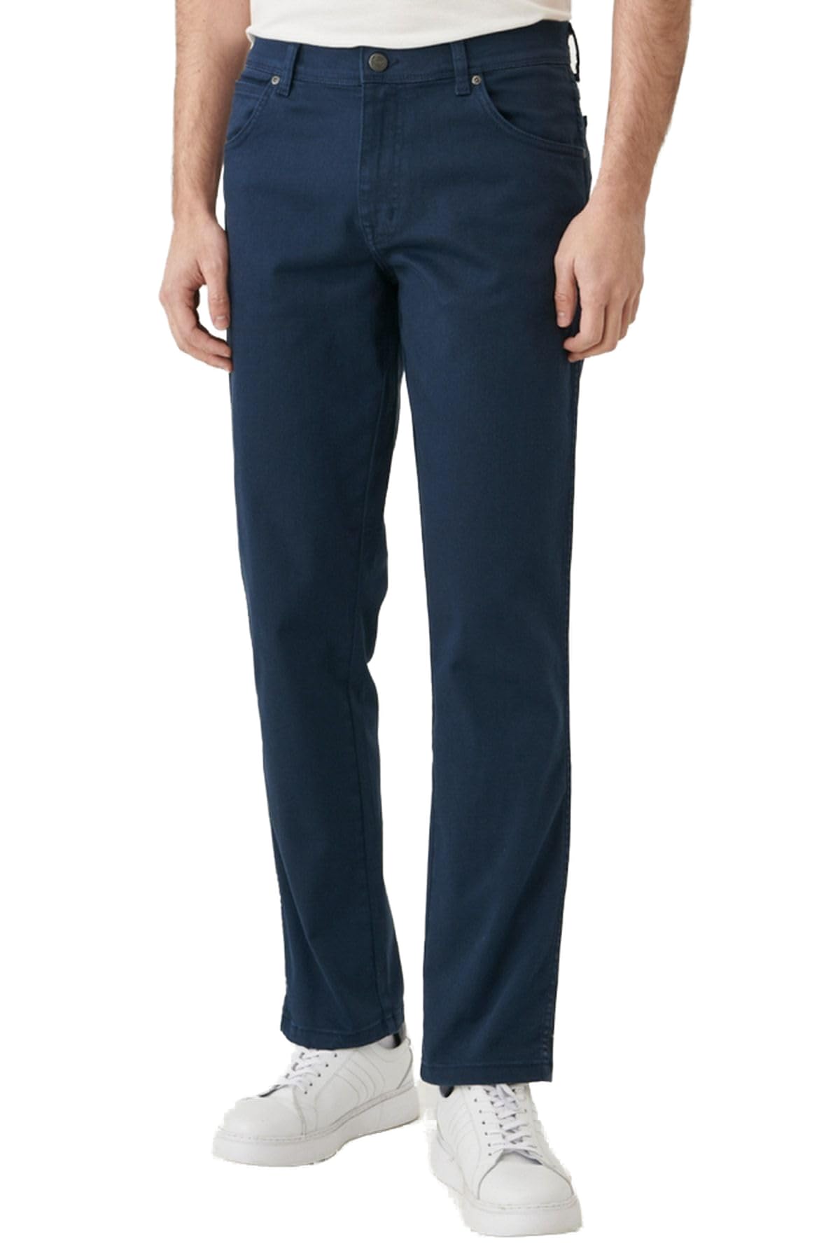 Texas Slim Pantolon Erkek Pantolon, Koyu Deniz Mavisi, 33/32