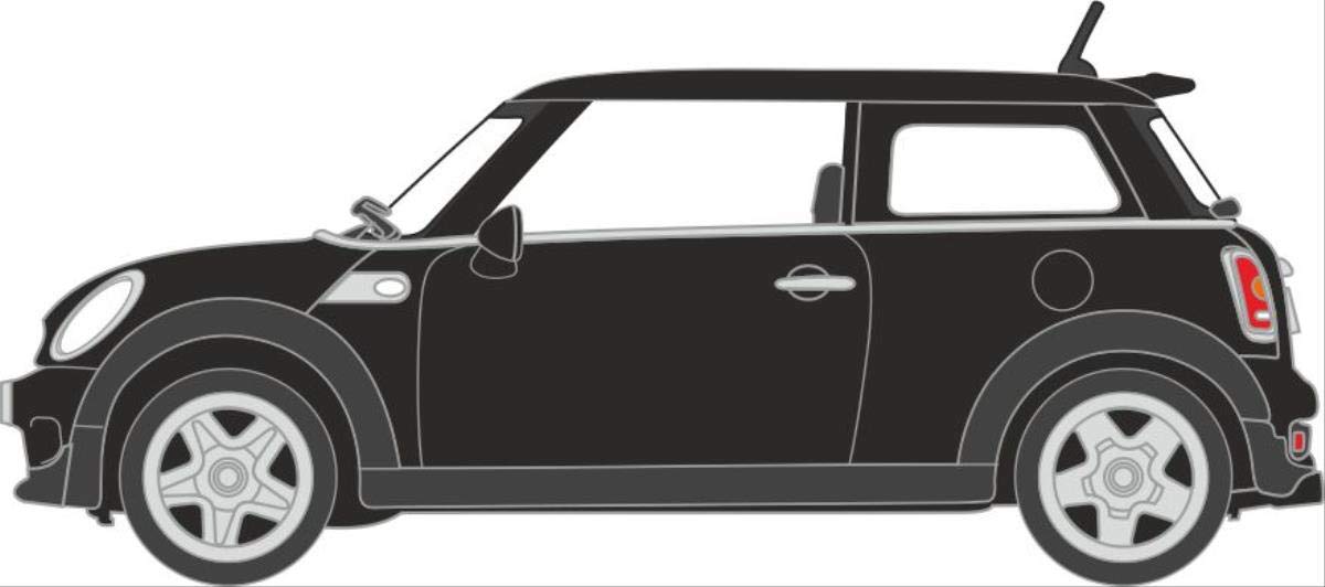 Oxford Diecast 1:148 New Mini Midnight Black Collectable model NNMN003