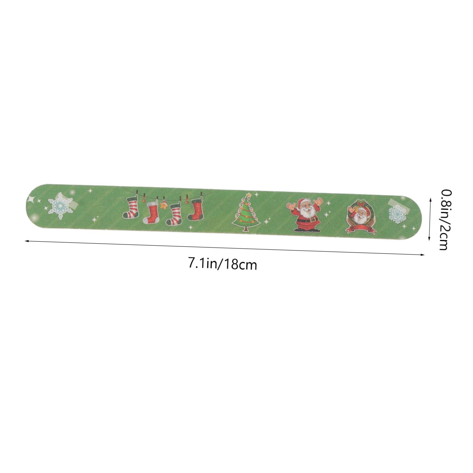 IMIKEYA 12 Piezas Limas de Uñas Navideñas para Manicura y Pedicura, Diseño Tema Navidad, Tabla de Esmeril para Uñas Naturales y Extensiones, Uso en Decoración y Bricolaje en Casa Estilo