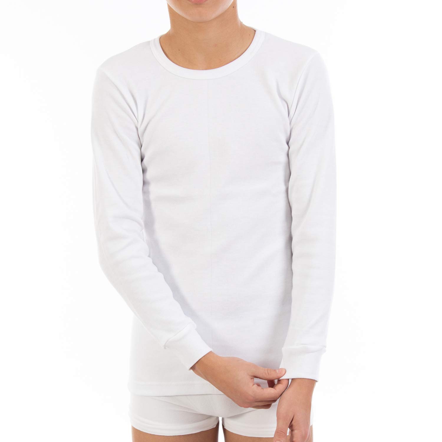 Pack Ahorro 6 Unidades Camiseta Interior Termal Niño Manga Larga Cuello Redondo L117